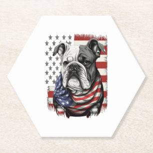 Dessous-de-verre En Papier TOUS LES AMÉRICAINS Amateurs de CHIENS anglais bul