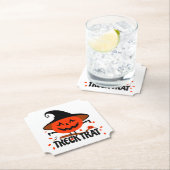 Dessous-de-verre En Papier Treck Trat Citrouille Sourire (En situation)