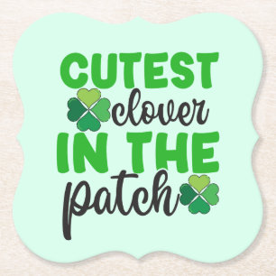 Dessous-de-verre En Papier Trèfle le plus mignon du patch-61106