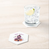 Dessous-de-verre En Papier Trick ou traiter la sorcière violette Citrouilles (En situation)