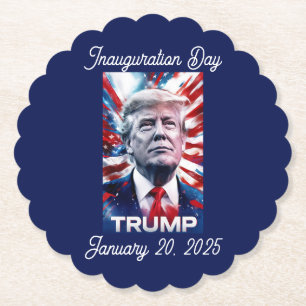 Dessous-de-verre En Papier Trump Watch Party Personnalisable Conception patri