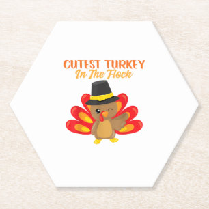 Dessous-de-verre En Papier Turquie la plus mûre en Bon thanksgiving-jour garç