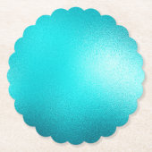 Dessous-de-verre En Papier Turquoise Chic Aqua Blue (Devant)