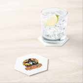 Dessous-de-verre En Papier Tuxedo Chat Halloween Sorcière mignonne Citrouille (En situation)