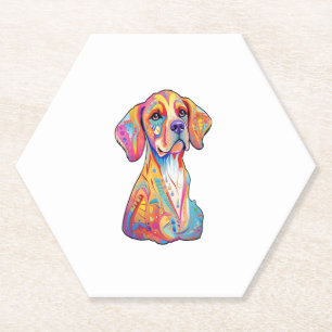 Dessous-de-verre En Papier Un chien aquarelle