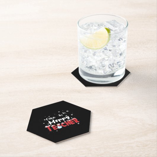 Dessous-de-verre En Papier Un joyeux enseignant Snowman Enseigner Noël (En situation)