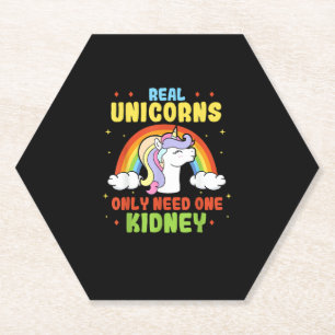 Dessous-de-verre En Papier Un Véritable Unicorne N'A Besoin Que D'Un Donneur
