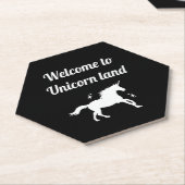Dessous-de-verre En Papier Unicorne (Incliné)