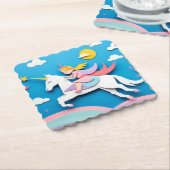 Dessous-de-verre En Papier Unicorne (Incliné)