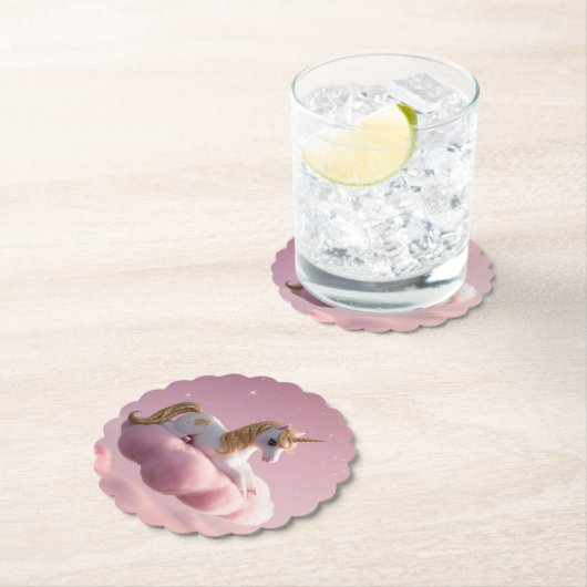 Dessous-de-verre En Papier Unicorne magique (En situation)