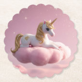 Dessous-de-verre En Papier Unicorne magique (Devant)