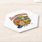 Dessous-de-verre En Papier Université citrouille Halloweentown (Incliné)