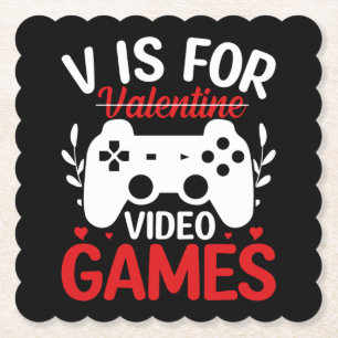 Dessous-de-verre En Papier V est pour Jeux Vidéos avec Valentine Crossing Out