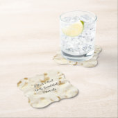 Dessous-de-verre En Papier Vache blanche de l'or du sud-ouest (En situation)