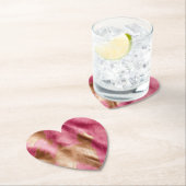 Dessous-de-verre En Papier Vachette Brown Western Pink Gold (En situation)