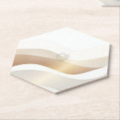 Dessous-de-verre En Papier Vagues calmes du désert avec Fennec Essence | Se m (Incliné)