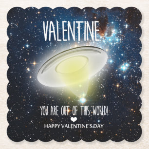 Dessous-de-verre En Papier Valentine, vous êtes hors de ce monde !