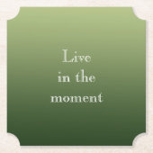 Dessous-de-verre En Papier Vert concombre (Devant)