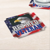 Dessous-de-verre En Papier Vétérinaire à la retraite (Incliné)