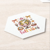 Dessous-de-verre En Papier Vibes d'automne (Incliné)