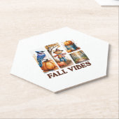 Dessous-de-verre En Papier Vibes d'automne Vibes d'automne (Incliné)
