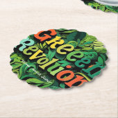 Dessous-de-verre En Papier "Vibrance écologique" (Incliné)