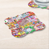 Dessous-de-verre En Papier Vibrant façade italienne (Incliné)