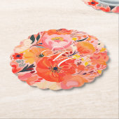 Dessous-de-verre En Papier Vibrant Garden Party (Incliné)