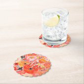 Dessous-de-verre En Papier Vibrant Garden Party (En situation)