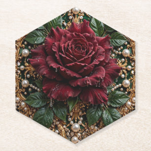 Dessous-de-verre En Papier Victorien Gothique Floral
