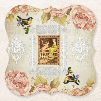 Dessous-de-verre En Papier vintage de collage