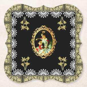 Dessous-de-verre En Papier vintage de collage