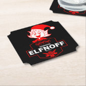 Dessous-de-verre En Papier Vodka de Noël amusante (Incliné)