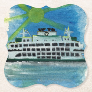 Dessous-de-verre En Papier Voile en mer paradisiaque
