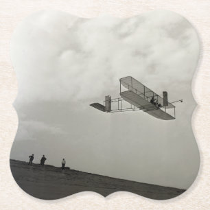 Dessous-de-verre En Papier Vol à voile Aviation Test de vol Frères Wright