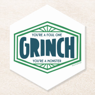 Dessous-de-verre En Papier Vous êtes un Grinch infect