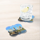 Dessous-de-verre En Papier Vue sur la rivière Sunny Cleveland (En situation)