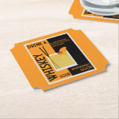 Dessous-de-verre En Papier Whiskey Sour Cocktail Napkin (Incliné)