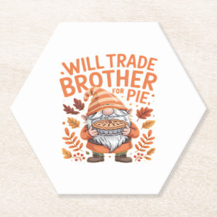 Dessous-de-verre En Papier Will Trade Brother Pour Gnomes À Tarte Jour D'Acti