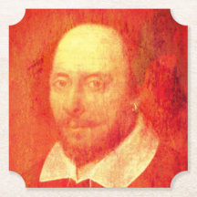 William Shakespeare Beverage Coaster en papier