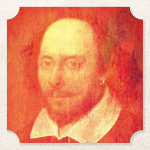 Dessous-de-verre En Papier William Shakespeare Paper Beverage Coaster