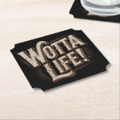 Dessous-de-verre En Papier Wotta Life Coasters (Incliné)