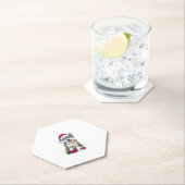 Dessous-de-verre En Papier Xmas Lighting Santa Hat (En situation)