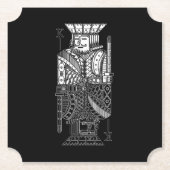 Dessous-de-verre En Papier Ying Yang King (Devant)