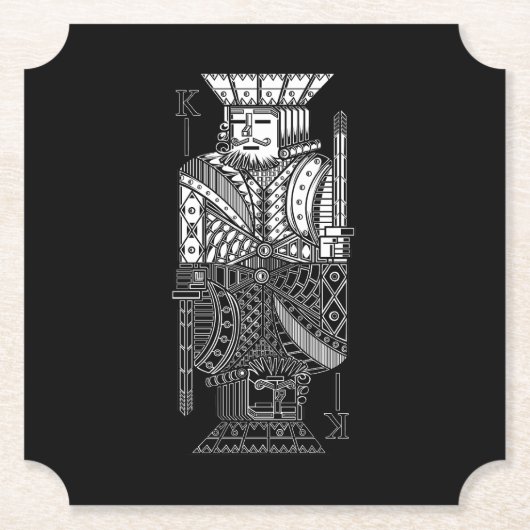 Dessous-de-verre En Papier Ying Yang King (Devant)