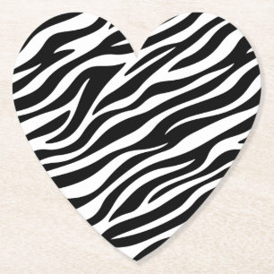 Dessous-de-verre En Papier Zebra Stripes Motif sans couture Poster de animal-