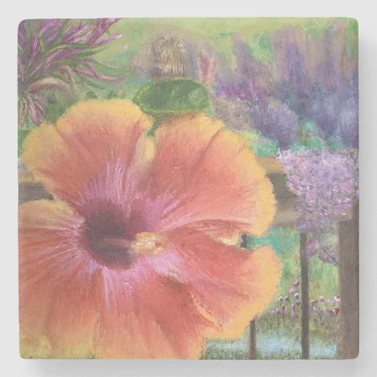 dessous-de-verre en pierre. (Devant)