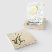 Dessous-de-verre en pierre. (Côté)