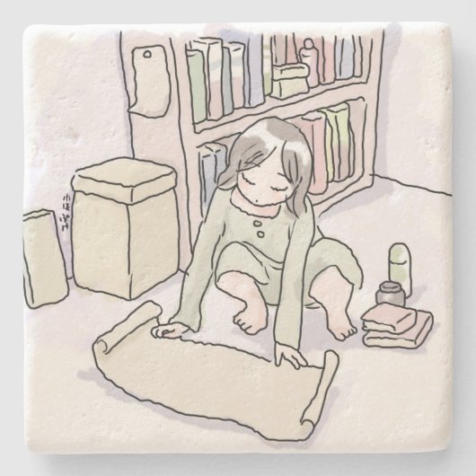 DESSOUS-DE-VERRE EN PIERRE さいくにじ (Devant)
