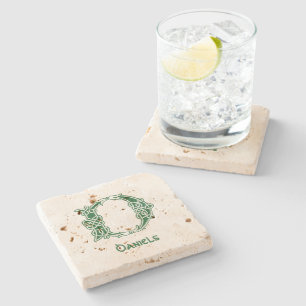 Dessous-de-verre En Pierre 16e siècle Celtic Knot Capitale décorative D